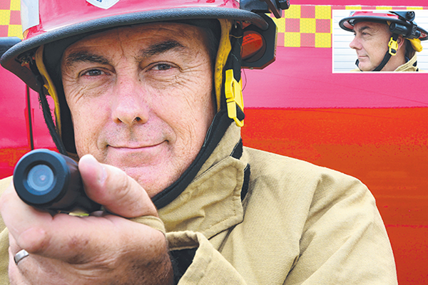 Fire chief see benefits of camera with own eyes